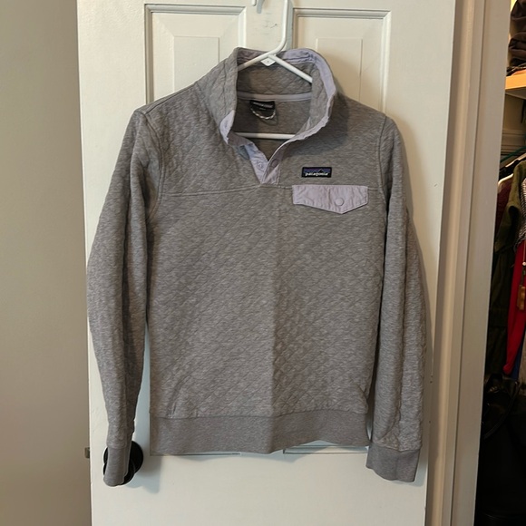 Patagonia Quilted Cotton Snap Sweatshirt. XS - Picture 1 of 4